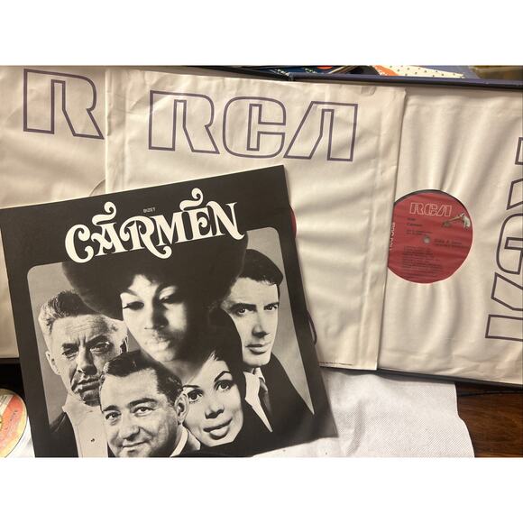 BIZET CARMEN 3-LP BOX SET EX+ VINYL + BOOK RCA RED SEAL 1964 ULTRASONIC CLEAN!! - Picture 2 of 16